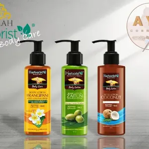 Herborist Body Lotion Zaitun | Coconut | Frangipani | Whitening UV Filter Herboris 145ml | Herboris