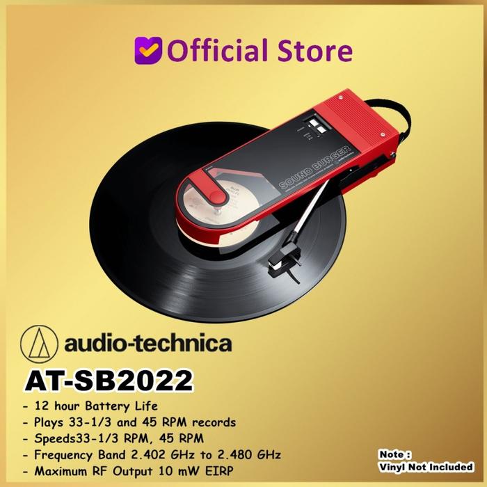 Gambar Audio Technica AT-SB2022 SB 2022 Portable Bluetooth Turntable dari Dunia Mas Computer Kota Administrasi Jakarta Barat Tokopedia