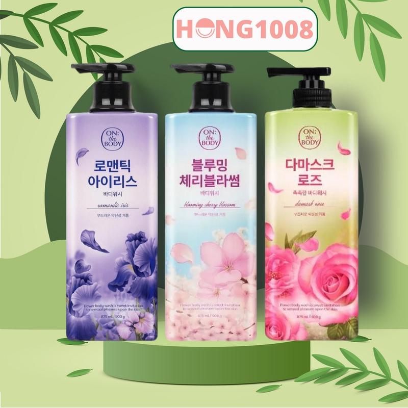 Sữa tắm On The Body 900g 875ml của Hàn Quốc có nhiều mùi shop Hong1008 bán chạy số 1 Hàn Quốc Dưỡng Body Dưỡng Da Body