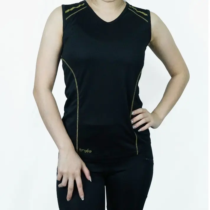 Trijee Women Sleeveless Tee Melvin - Black