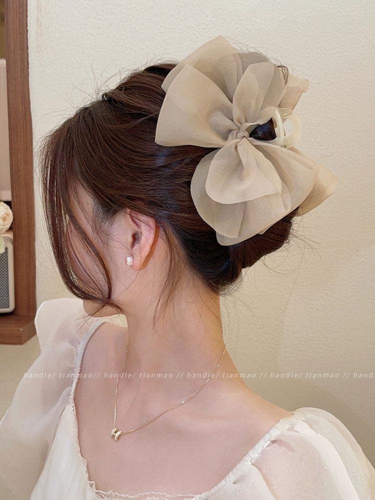 Product Introduction of Kẹp Tóc Nơ Lưới, Tay Cầm Thanh Lịch Và Mới, Cỡ Lớn, Dành Cho Nữ phukien  toc nu Women Hoa 8