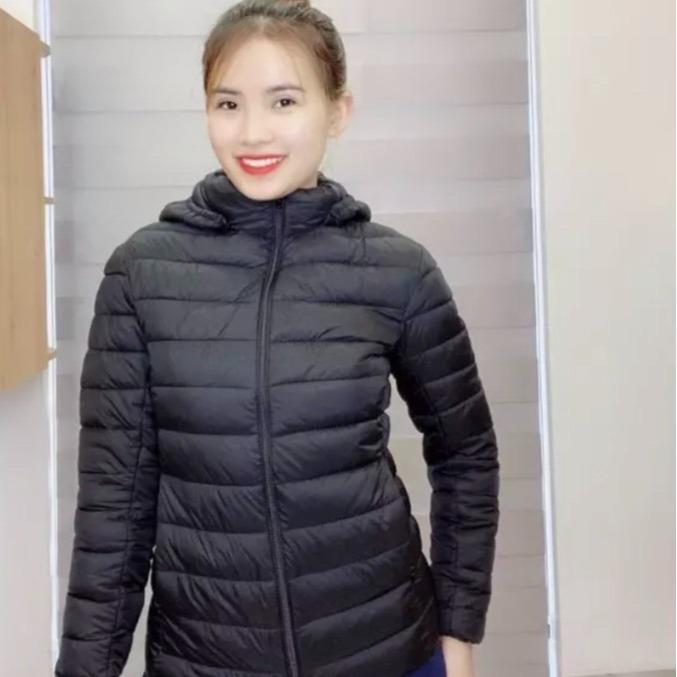 Áo phao nữ dáng ngắn khoác mùa đông chần bông siêu nhẹ có mũ tháo rời được kiểu dáng hiên đại thời trang dễ phối đồ giữa ấm mùa đông Top Jacket 2