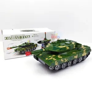 Deformation Combat Tank War Military 2 In 1 Mainan Anak Laki Laki Robot Mobil Militer Baterai