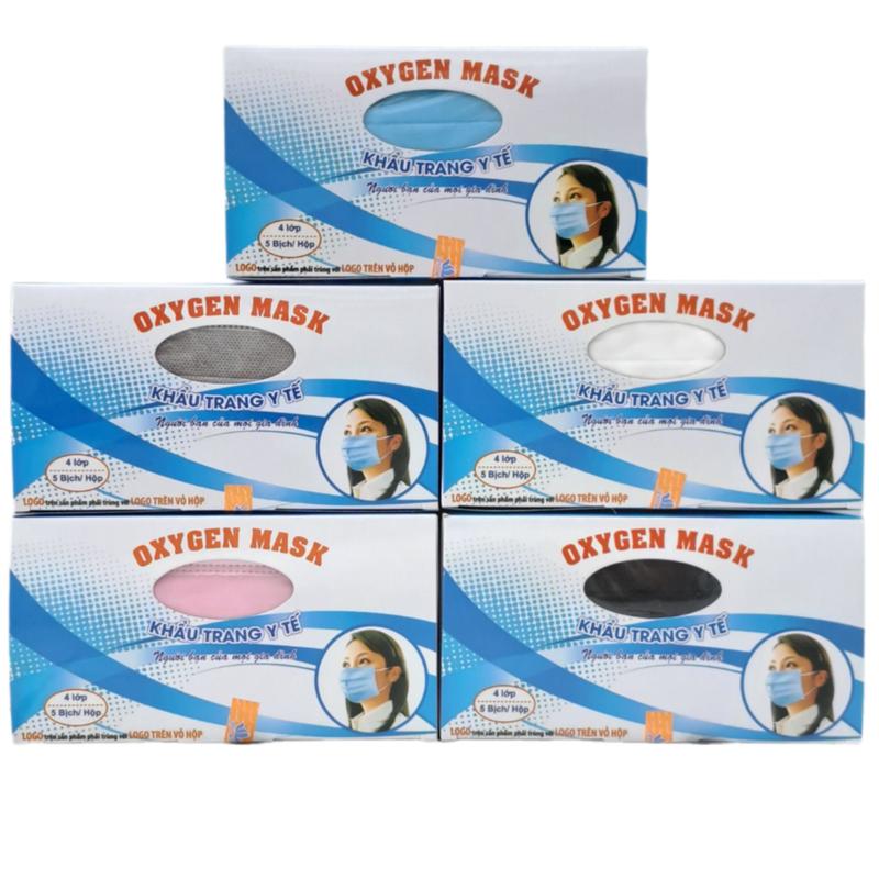 Khẩu trang y tế Sen Việt 4 lớp cao cấp - Hộp 50 cái