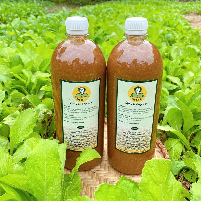 Combo 2 chai tương nếp 1000ML/ chai ( Đặc sản làng cổ Đường Lâm )  Gia Vị