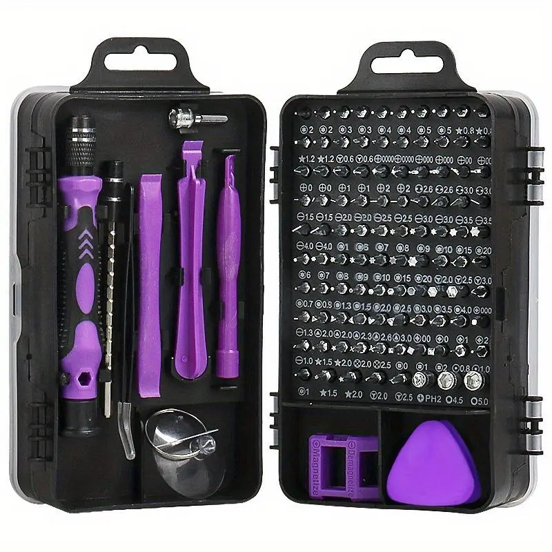 115-in-1 Precision Screwdriver Set, Magnetic Repair Tool Kit, Non-slip Ergonomic Handle Screwdriver Set, Suitable for Phone, Laptop, Watch, Electronic Product