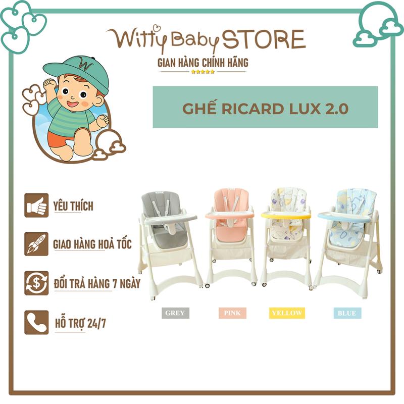 W1119 TOBE Ghế Ăn Dặm RICARD LUX 2.0 Cho Bé Tập Ăn Dặm Gấp Gọn Ngả Lưng Điều Chỉnh Độ Cao Bàn Ăn Có Bánh Xe ghế  ăn ghế  ăn ghế  coco bear