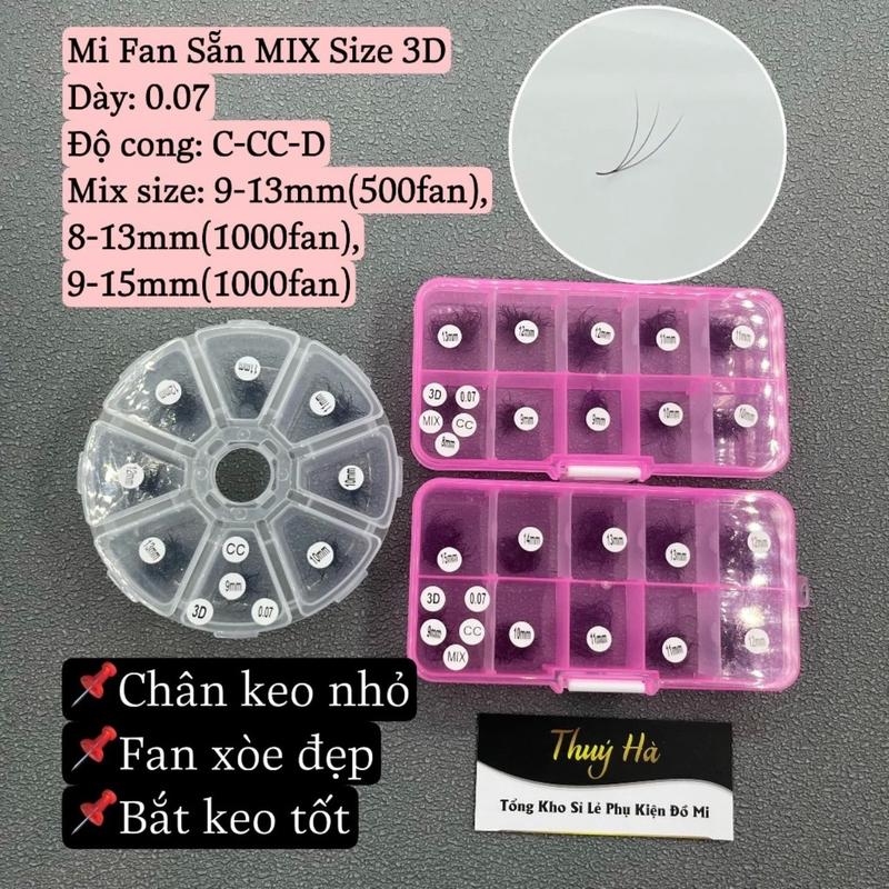 Mi fan 3D dày 0.07 cong C-CC-D MIX SIZE_xòe đều đẹp,chân keo nhỏ bắt keo cực tốt_Thúy Hà Nữ Women Cosmetic Mỹ Phẩm