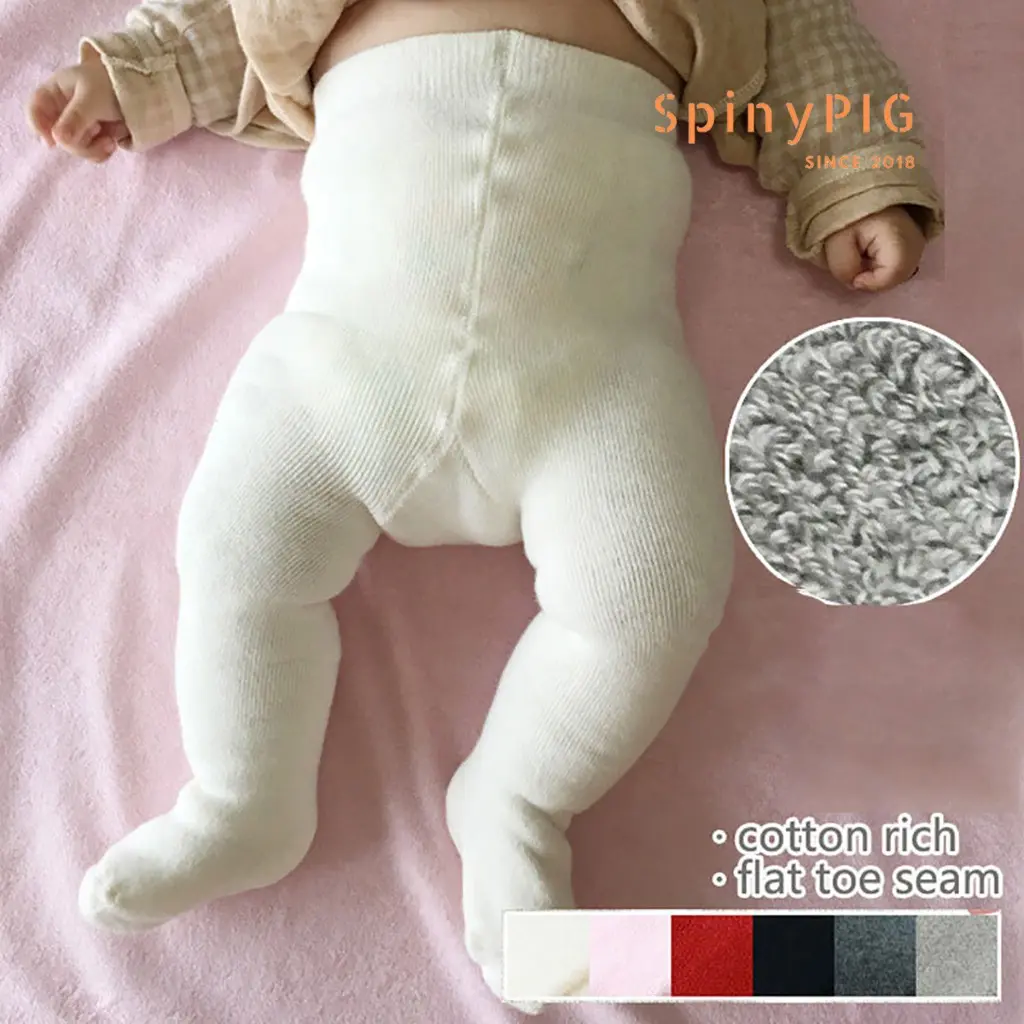 Quần tất sơ sinh 0-18 tháng loại dày hàng cao cấp xuất Nhật chất liệu cotton 2 lớp dày dặn và ấm áp