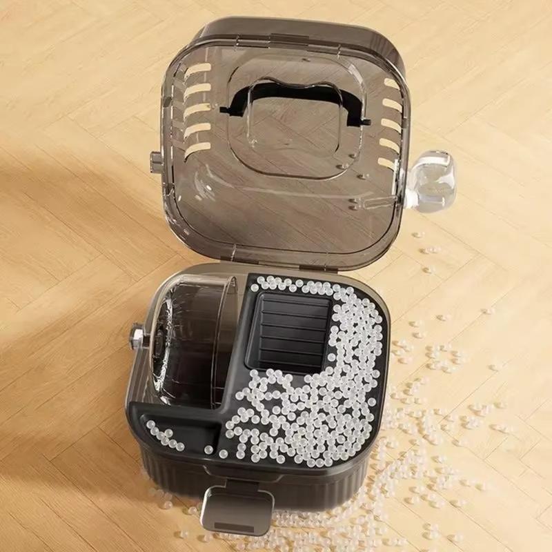 Lồng Vận Chuyển Động Vật, Cỡ Nhỏ Dung Tích Lớn, Thích Hợp Cho Chuột Hamster Và Nhím, Trong Mờ, 2 Lớp, Cầm Tay Và Thoáng Khí, Lý Tưởng Để Đi Du Lịch Ngoài Trời, Lồng Du Lịch 4