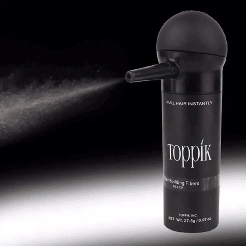 Toppik VÒI PHUN + BỘT TẠO SỢI TÓC Các màu Làm dày tóc, che khuyết điểm và che Chân tóc trắng Mỹ Phẩm