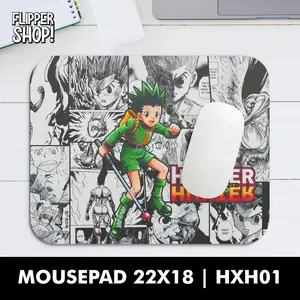 Mousepad Motif Anime Hunter x Hunter GonFree/Kurapika/Killua Anti Slip Mouse Pad 18x22cm