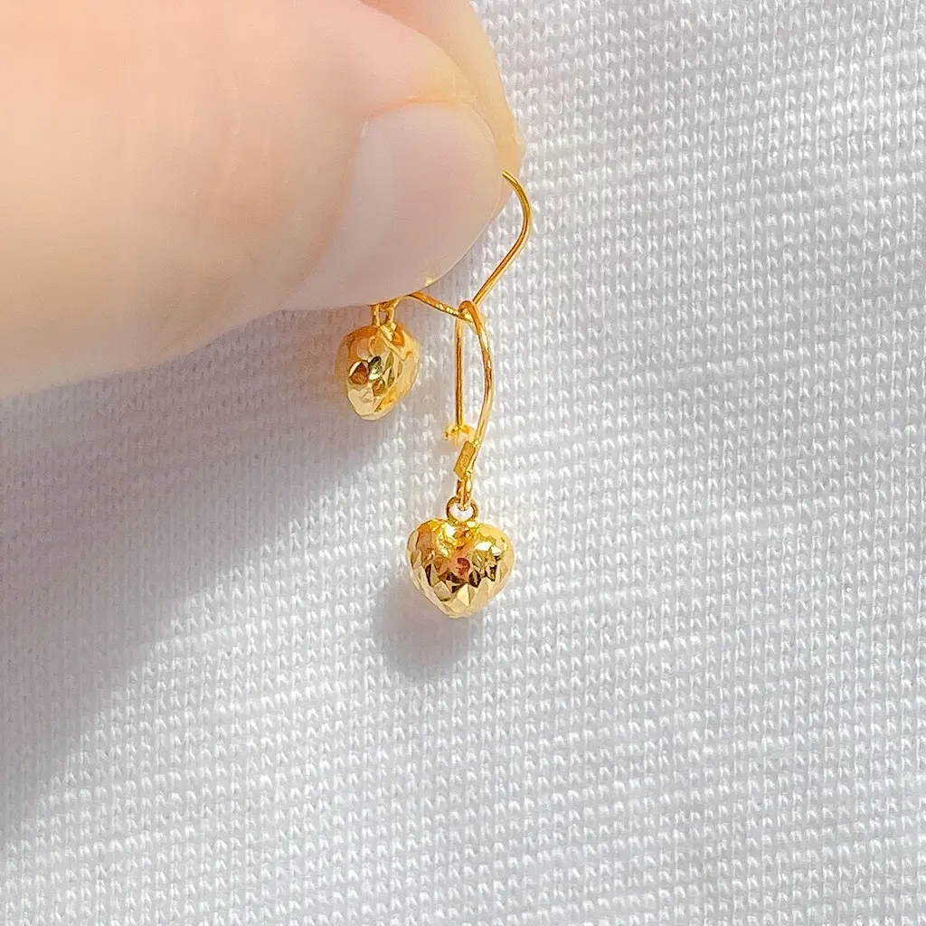 Anting anak dan dewasa e asli kadar 700 70% 22 1 satu g gr gram - love ukir