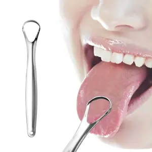 Alat Pembersih Lidah Tongue Oral Scraper Cleaner Stainless Steel - LO13