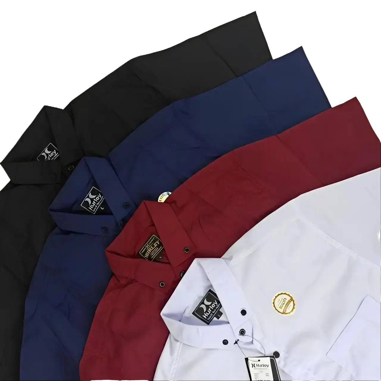 Kemeja Polos Pria Dewasa Lengan Pendek Casual Formal Baju Kemeja Slimfit Cowok Keren Katun Distro