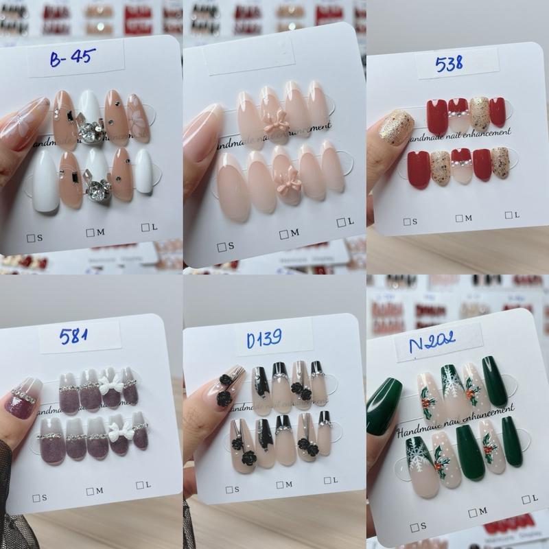 [ COMBO 4 BỘ] Mẫu Tự  Chọn,  Bộ Nailbox Hàng 24 Nail Tay, Dành Cho Nữ Làm Nail, Tại Nhà, Women