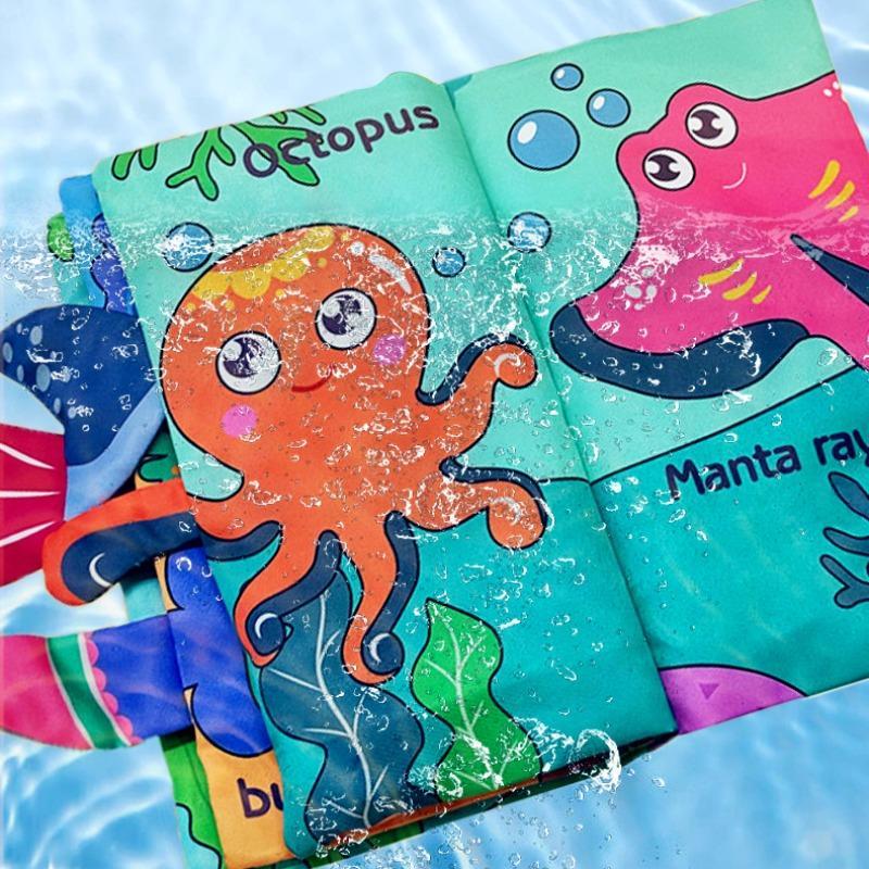 Product Introduction of Baby Tail Cloth Book, 1 Count Cute Tear-proof Baby Books, Early Education Tactile Stimulation Toy, Safety Baby Books for Newborn Infant 5