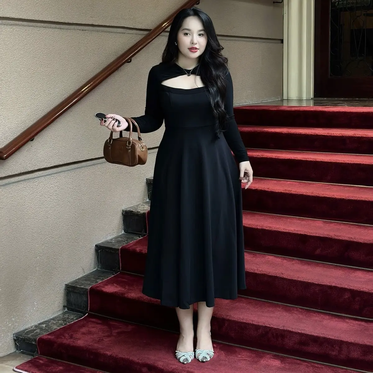 | Chang Tròn | Đầm Xoè Dài Thiết Kế Bᶖgsize - Có Hình Thật