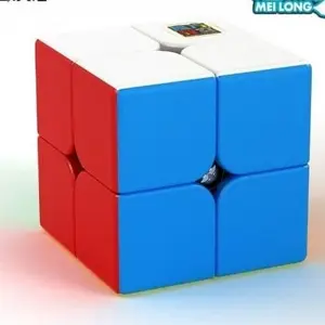 Cube Magic Puzzle 2x2 Moyu MF Meilong STIKERLESS MF2s termurah unik viral Games Toys
