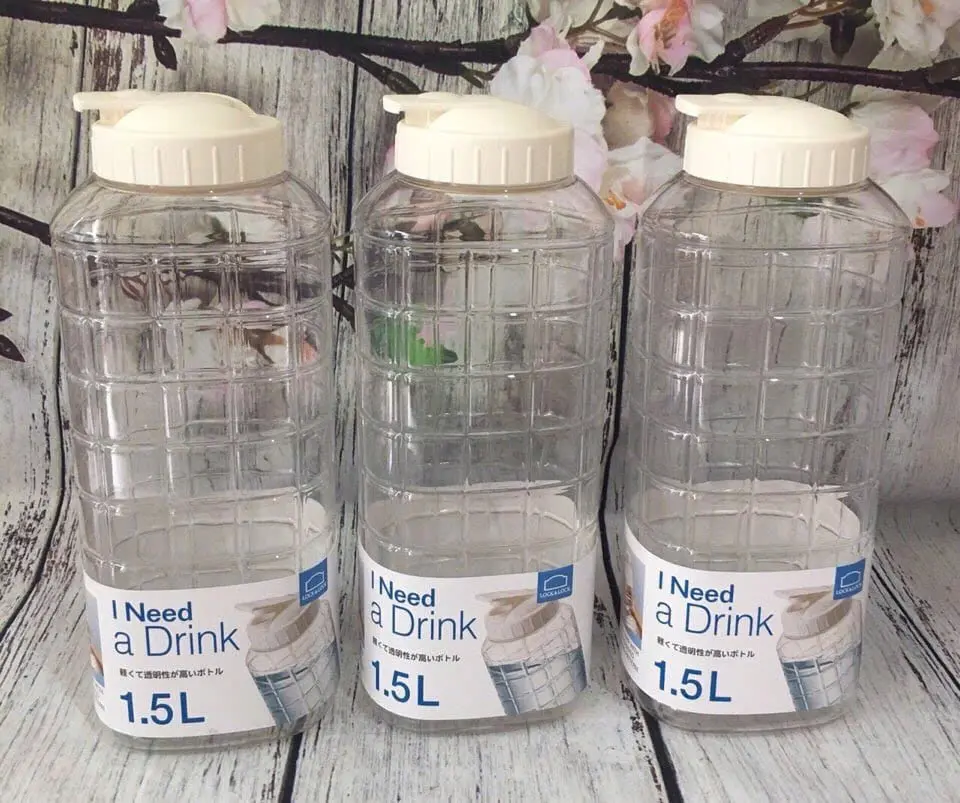 Bộ 2 Bình Đựng Nước NHỰA Lo,ck - Lo,ck 1 Lít/1,5 Lít- Bình đựng nước binh  nuoc  tree