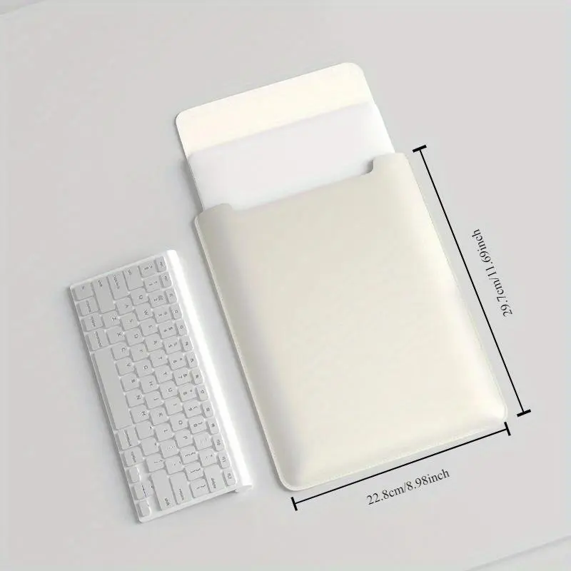 Solid Color Laptop Case, 1 Count Portable Slim Laptop Protective Cover with Mouse Pad, Dustproof Laptop Protector for Home Office 7