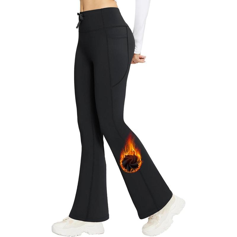 Fleece lined yoga pants bootcut best sale