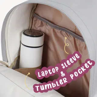 Leather Backpack Luna Two Tone Tas Kulit Ransel Sekolah Pastel Color wanita 3
