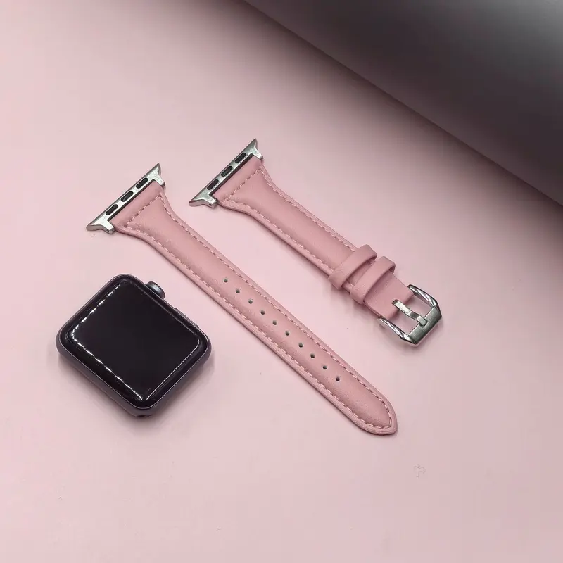 Dây đeo bằng da Microfiber cho Đồng Hồ thông minh Apple, Tương thích với S9 / 5 / 4 / 6 / Se /7/8, 49mm / 44 / 42 / 45mm, IWatch Ultra / 2 38mm / 40 /41, Dây đeo đồng Đồng Hồ thời trang mỏng cho phụ nữ,dây đồng hồ thông minh,dây apple ultra,strap Phụ Kiện 7
