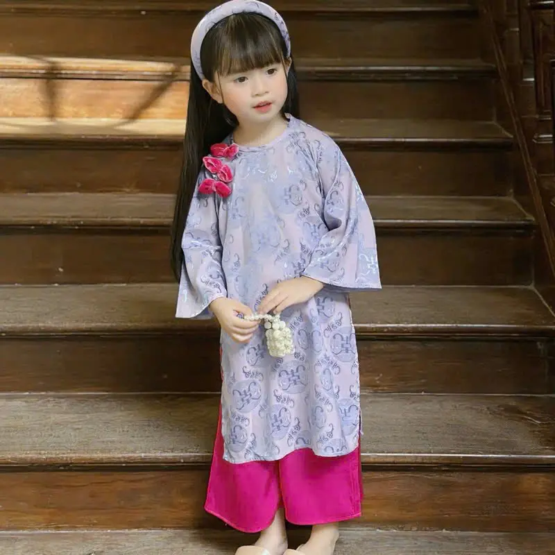 [TẾT] Set Áo Dài Cách Tân - NGUYỆT MINH CHÂU Cho Bé Gái 8-32kg (NSC KIDS2) 6
