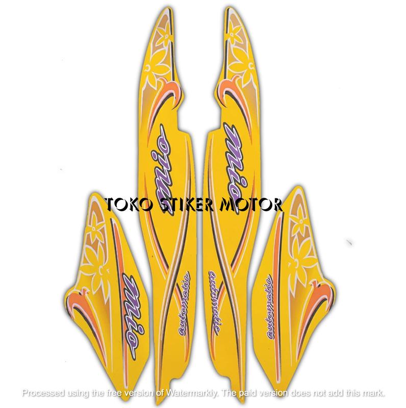STIKER STRIPING LIS BODY MOTOR MIO SPORTY TAHUN 2004 FULLSET Motorcycle striping mio sporty 3