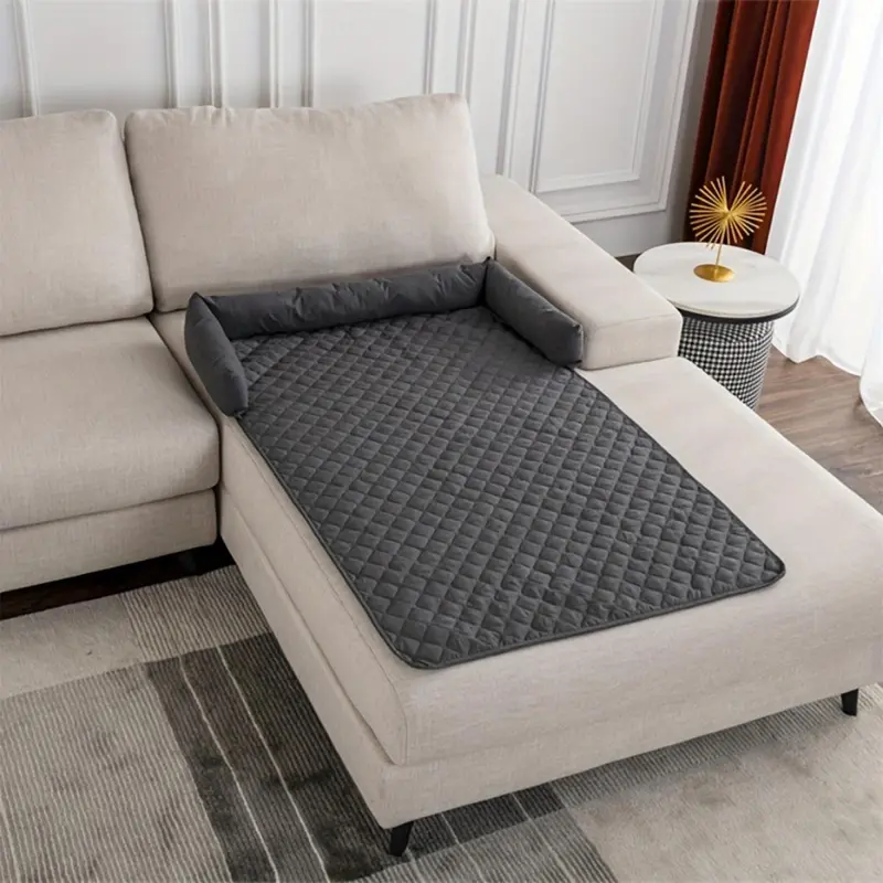 Solid Color Pet Sofa, Washable Pet Sofa, Non-slip Waterproof Sofa Protective Pad, Pet Supplies for Home Living Room, Dog Bed Mat, Dog Sofa Pad 6
