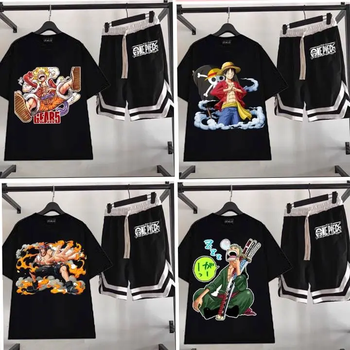 Bộ quần áo One piece đảo hải tặc , áo Luffy zoro ace hỏa quyền