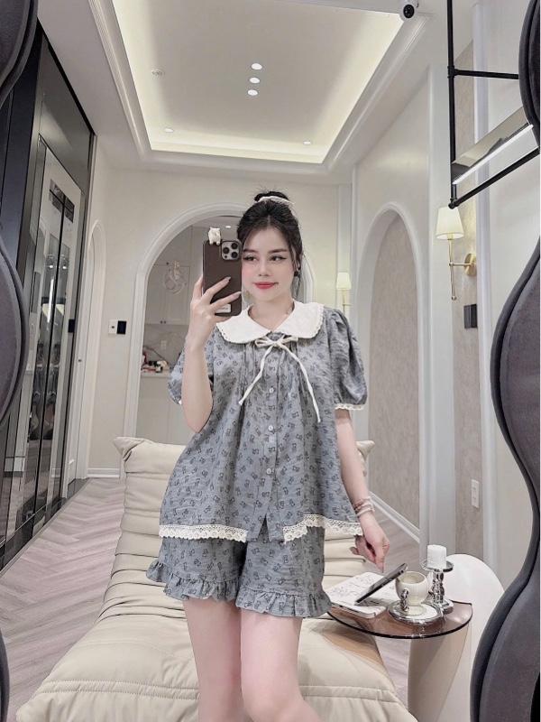 Product Introduction of A04 BỘ PIZAMA ĐŨI VÂN MÂY TIỂU THƯ HOẠ TIẾT HÌNH 1