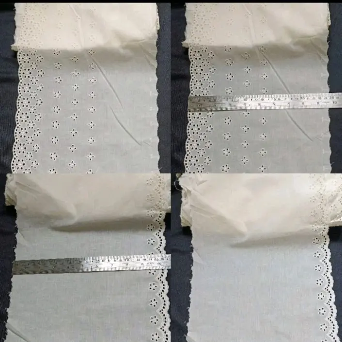 Renda Katun putih bw (per50cm)