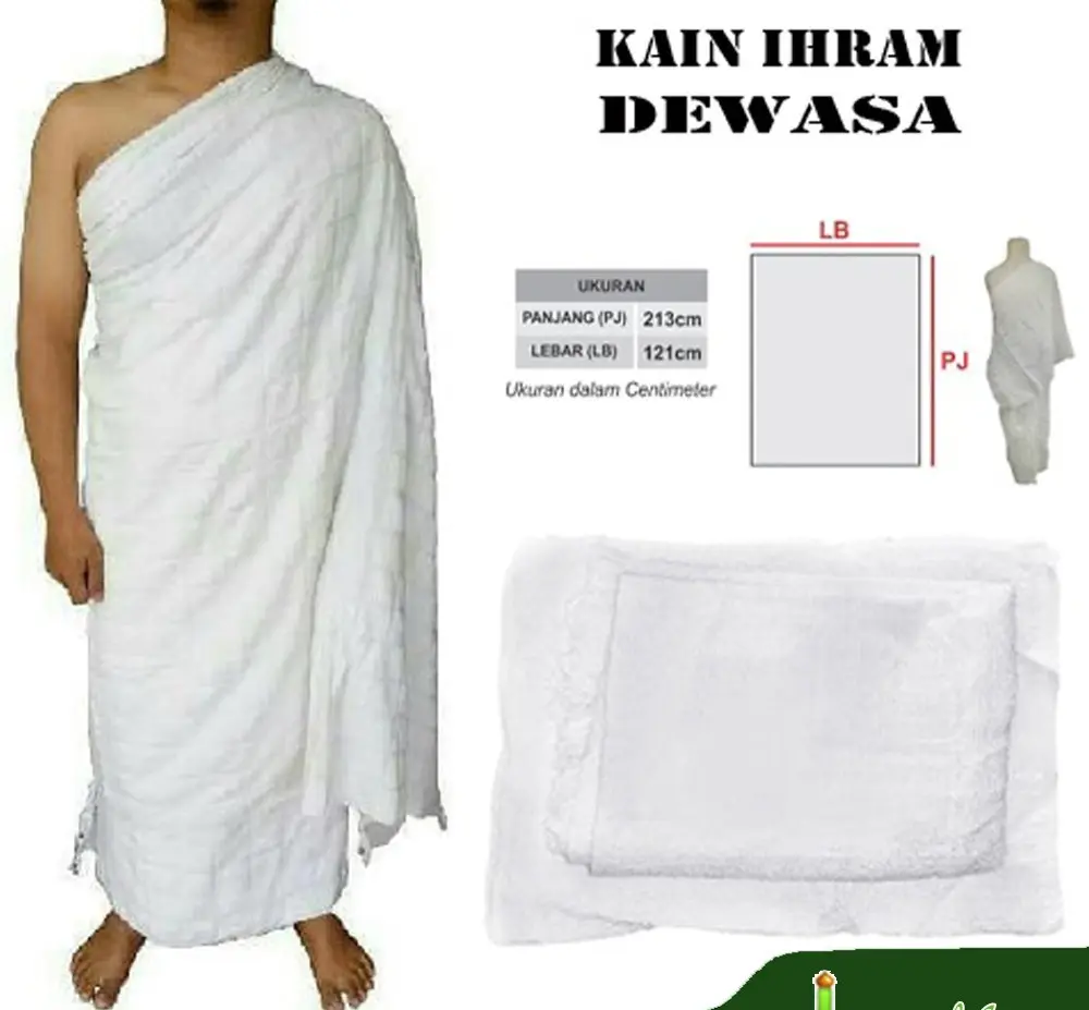 Kain Ihram Dewasa Dan Anak Laki Laki Kain Haji Umroh Nyaman Lembut