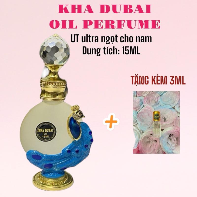 [KÈM 3ML] UT15 - Tinh dầu nước hoa Kha Dubai oil perfume 15ml mùi UT ngọt quyến rũ cho Nam