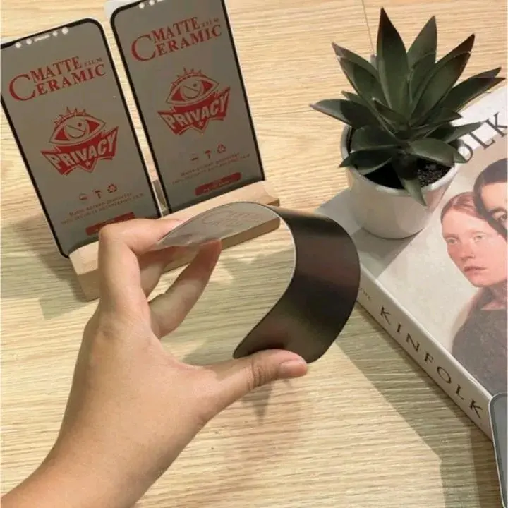 Compatible For Samsung Pelingdung Layar Hp Ceramic SPY Anti Intip Lentur privasi Cover Tg Spay