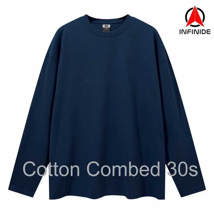 Infinide Kaos Polos PANJANG Cotton Combed 30s Premium /   /Tangerang /  Jakarta / Bekasi Kain Pria Sablon  Harian  Distro  Baju 6
