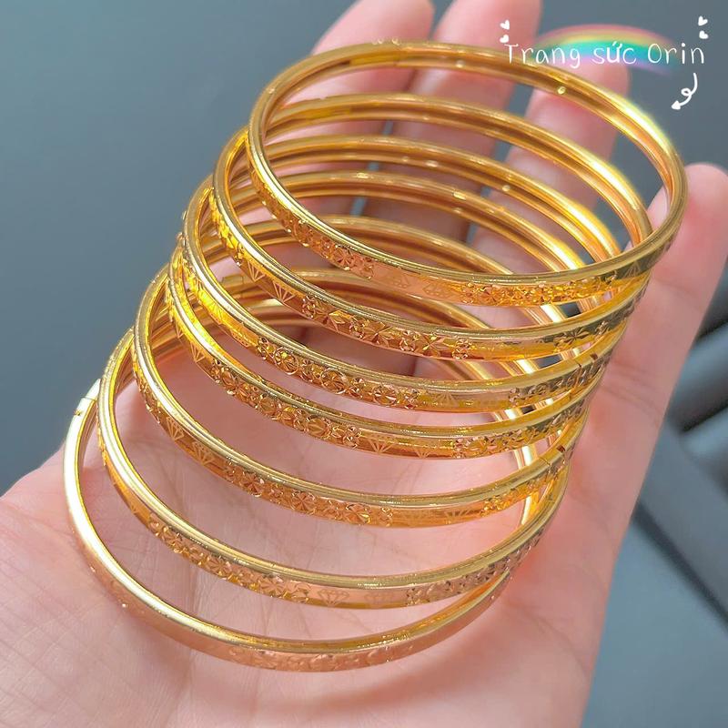 Vòng tay nữ bộ 7 vòng ximen bền màu sang trọng ORIN EV16