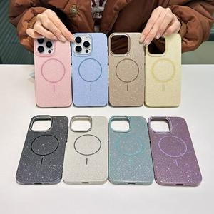เคสโทรศัพท์กลิตเตอร์, INS ขั้นสูง, ราคาไม่แพง, หรูหรา, เข้ากันได้กับ iPhone 16pro, Apple 14, 15promax, 11, 12, 13, 14plus, 15promax, 12, 13, 14, ดูดแม่เหล็กวงกลมละเอียด, เหมาะสำหรับผู้หญิงอินเทรนด์, ป้องกัน, ทนต่อการตก, เคสป้องกัน