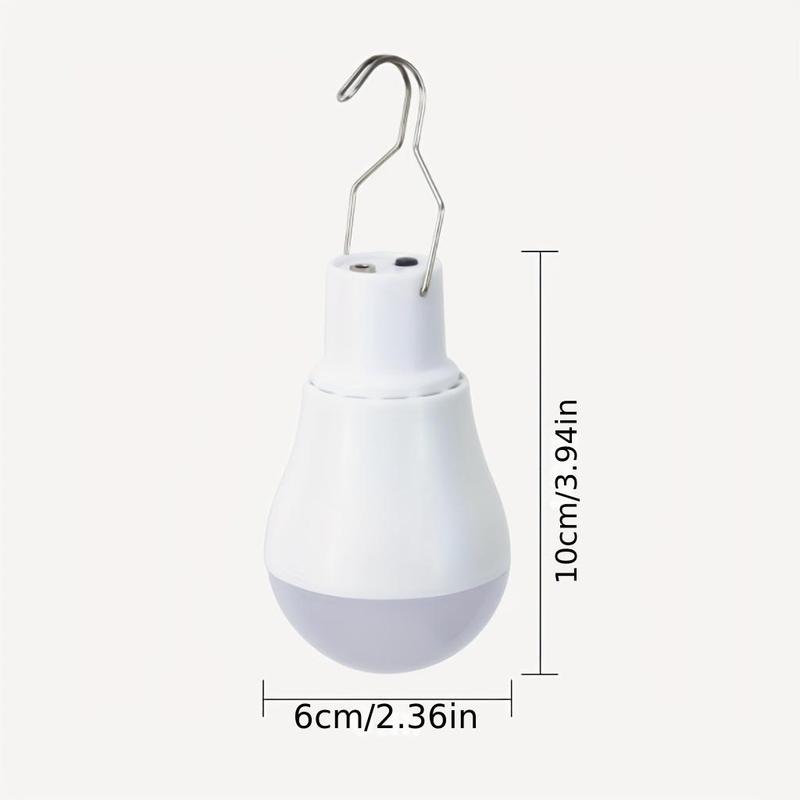 Solar Powered Hanging LED Light, 1 Count Waterproof Emergency Bulb Light, LED Atmosphere Light for Outdoor Garden Patio Yard Wedding Holiday Party Home Room Decor 2