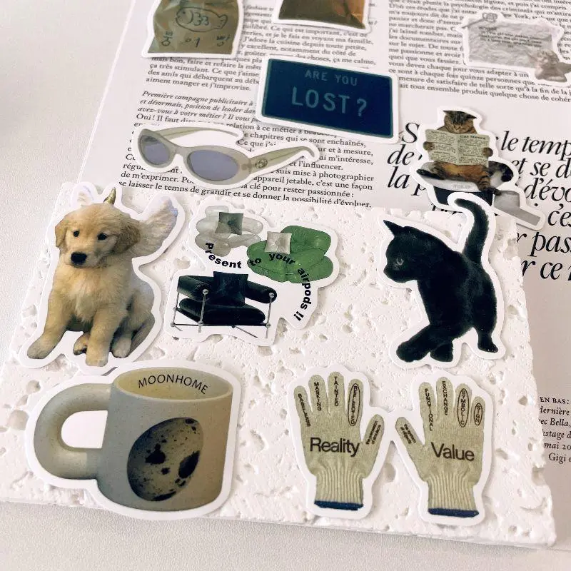 Realistic Style Fashion Decorative Sticker, 57pcs/set Waterproof Self Adhesive Decor Paper, Decor Sticker for Gift Greeting Card Water Bottle Laptop Phone 2