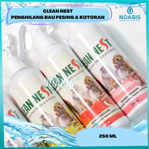 CLEAN NEST Spray Penghilang Bau Pesing dan Kotoran Hewan Kucing Anjing Kelinci Hamster CLEANNEST 250 Ml