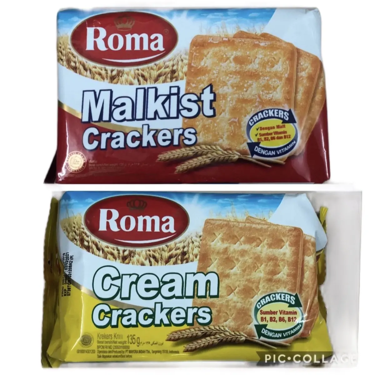 ￼BÁNH QUY LẠT DÀNH CHO NGƯỜI ĂN KIÊNG MALKIST CREAM CRACKERS 135GR