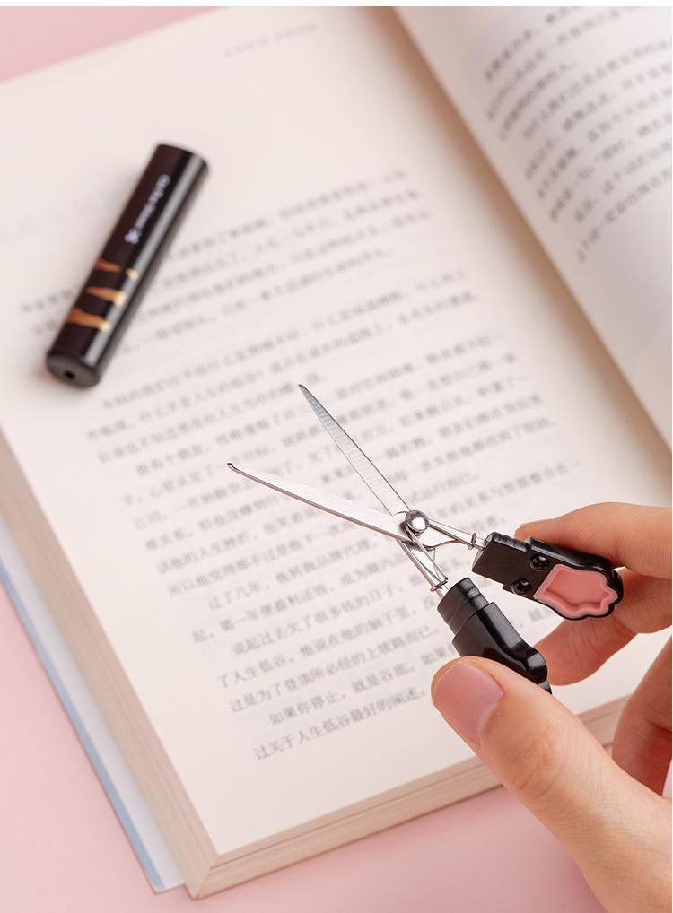 Product Introduction of Twingo Daily Height Cat's Paw Scissors Portable Small Scissors Mini Pen-Shaped Scissors Hand Account Office 13