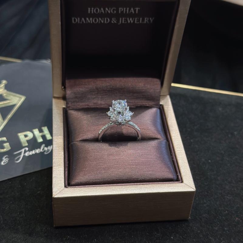 [ Hoàng Phát ] Trang Sức Nhẫn Bạc Ý 925 Cao Cấp Đế Cao Đài Hoa X.oà.n Nam Mỹ Xi Kim (N133)