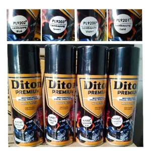 NEW Effect Lembayung DITON PREMIUM Cat Semprot Pilok Pilox Warna Lembayung Ungu Violet, Hijau Green, Biru Blue dan Gold Emas (400cc)
