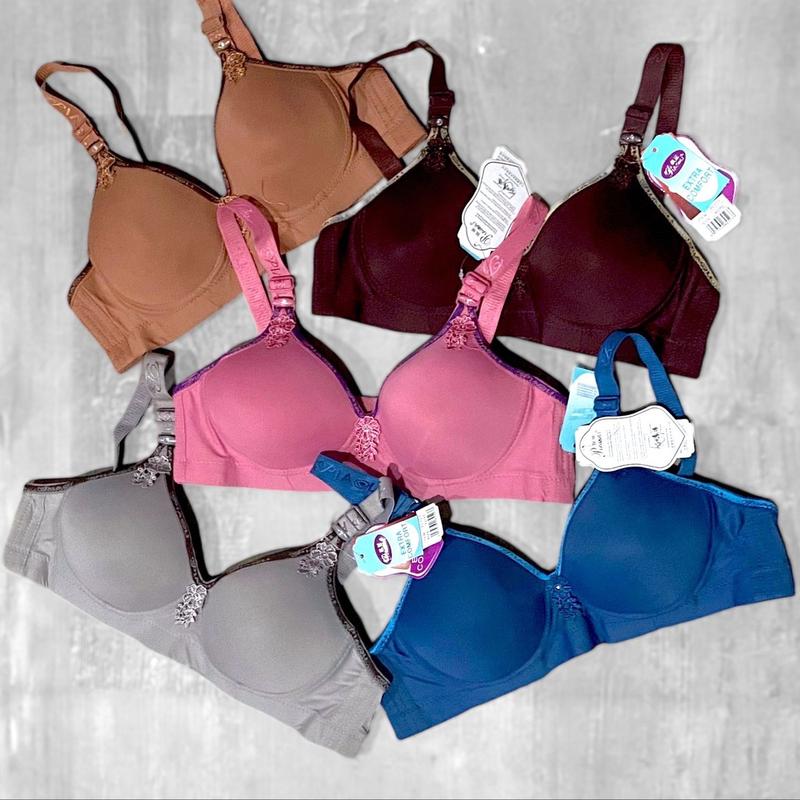 (PAKET HEMAT ISI 4) 018 BRA PIAOLI POLOS LIST TANPA KAWAT KAIT 3 SIZE 36-42 4 PCS Bh 1