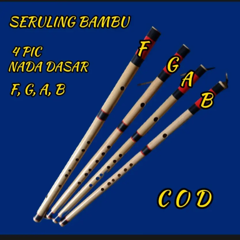 SERULING BAMBU 4 PIC NADA F, G, A, B