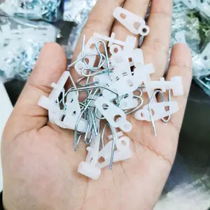 Cantolan+Kawat Isi 90Set Pengait Kait Penggantung GoredengKait Hordeng Kaitan